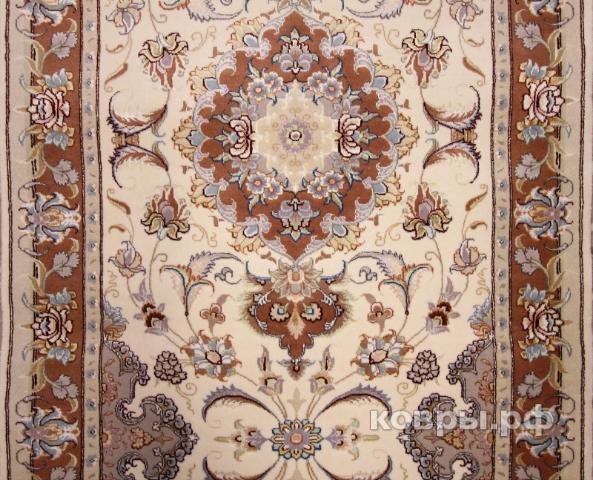 ковер ручной работы Иранский ковер ручной работы из шелка и шерсти Tabriz (Табриз) 5.25x0.91 — фото 4