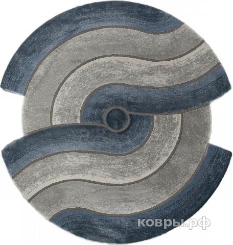 ковер Ковер KARMEN HALI SAFIR 00836T GREY / BLUE Круг