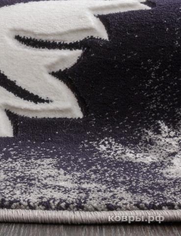 ковер Merinos Mega Carving d272 GRAY Овал — фото 3