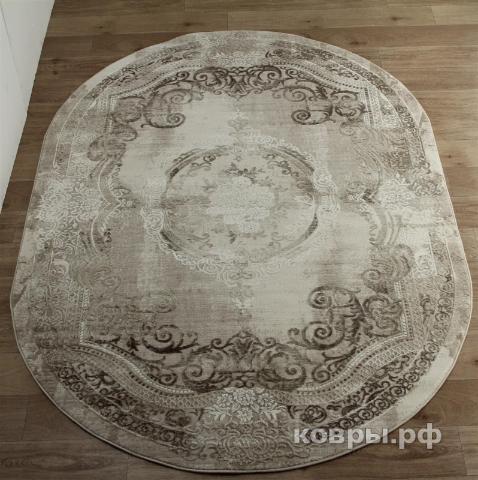 ковер KARMEN HALI ARMINA 03707A BROWN / BROWN Овал — фото 2