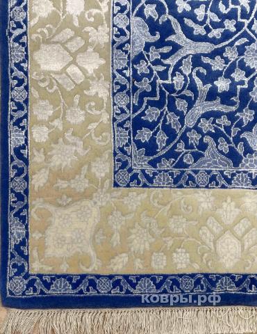 ковер ручной работы Индийский ковер ручной работы из шелка и шерсти Rajkumar (Ражкумар) 2.43x1.68 — фото 3