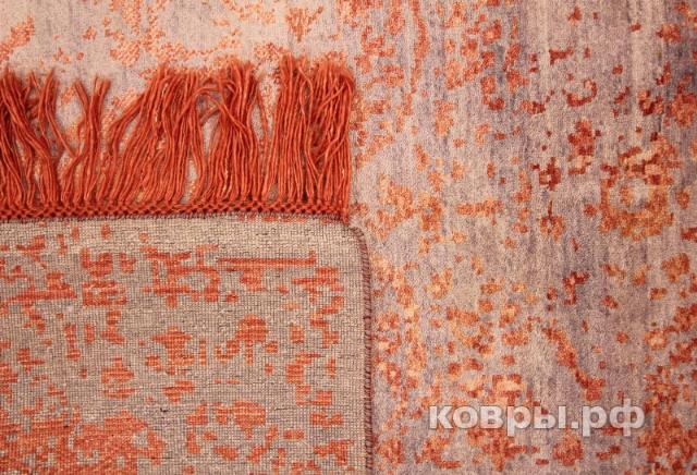 ковер ручной работы Индийский ковер ручной работы из шелка и шерсти 2.44x1.76 — фото 2