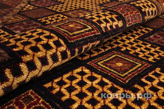 ковер ручной работы Афганский ковер ручной работы из шелка и шерсти Сhoubi (Чуби файн)  3x2.23 — фото 2