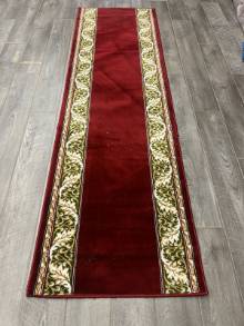 Коврик № 1723,бордовый,размер 0,8 на 2,7 метра