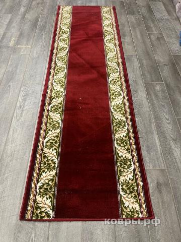 Халява Коврик № 1723,бордовый,размер 0,8 на 2,7 метра