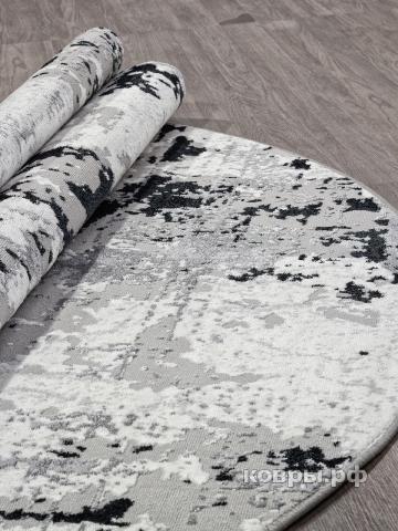 ковер Ковер MERINOS PALERMO F285 DARK GRAY Овал — фото 4