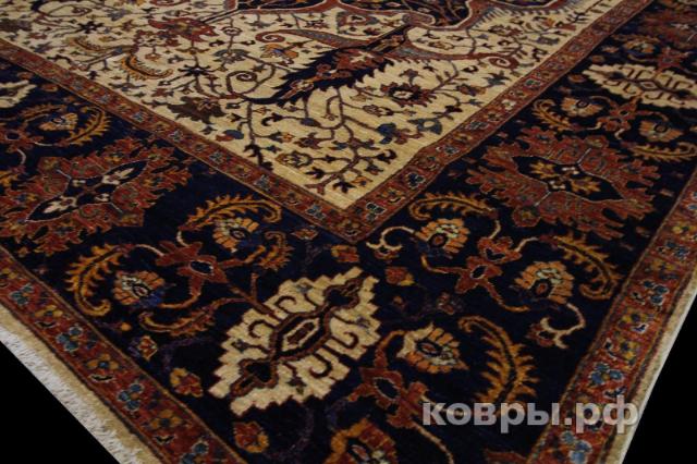 ковер ручной работы Шелковый Афганский ковер ручной работы Heriz (Хериз) 3.41x2.7 — фото 3