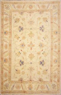 Афганский ковер ручной работы из шелка и шерсти Сhoubi Ziegler (Чуби зиглер)2.44x1.64