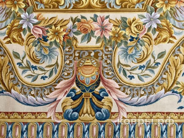 ковер ручной работы Китайский ковер ручной работы из шелка и шерсти 5.8x3.8 — фото 7