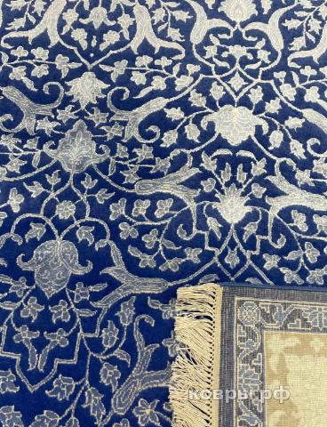 ковер ручной работы Индийский ковер ручной работы из шелка и шерсти Rajkumar (Ражкумар) 2.43x1.68 — фото 4