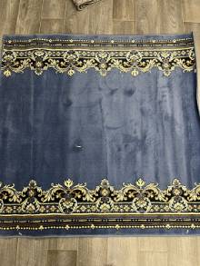 Коврик № 662 , синий  ,размер 1,5 на 1,5 метра