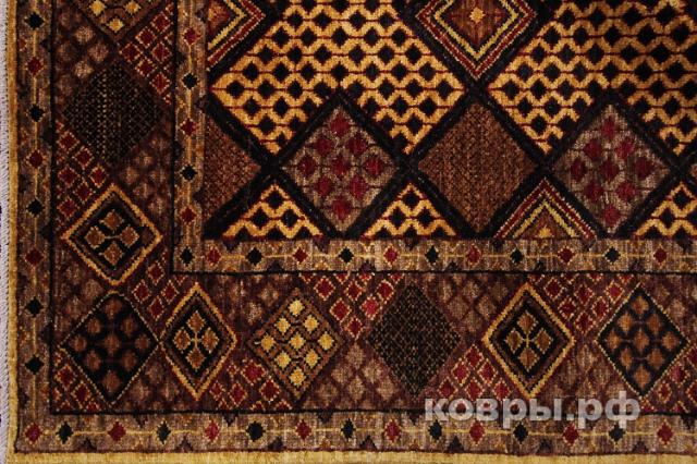 ковер ручной работы Афганский ковер ручной работы из шелка и шерсти Сhoubi (Чуби файн)  3x2.23 — фото 3