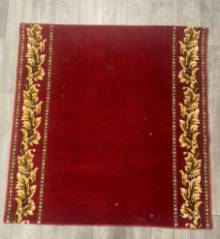 Коврик №1457,бордовый,размер 1,5 на 1,54 метра(шерстяной)