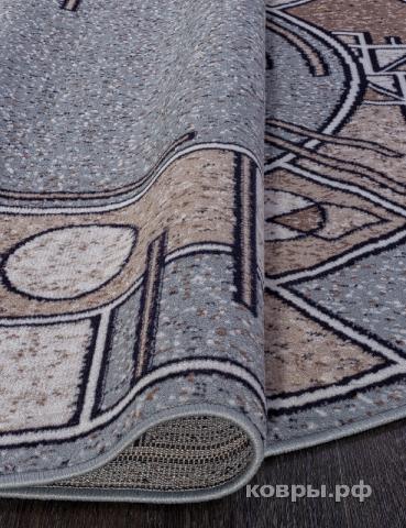 ковер MERINOS SIERRA ALBINA 3 BLUE-BROWN Овал — фото 3