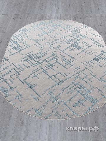 ковер Ковер MERINOS LIMAN F164 GRAY-D.BLUE Овал — фото 2