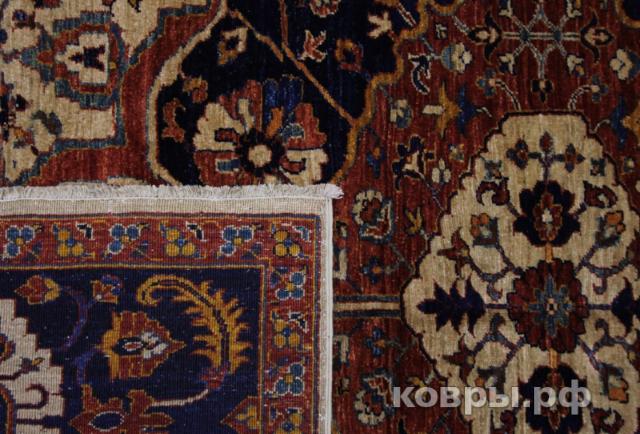 ковер ручной работы Шелковый Афганский ковер ручной работы Heriz (Хериз) 3.41x2.7 — фото 4