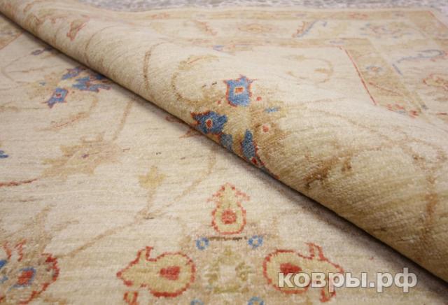 ковер ручной работы Афганский ковер ручной работы из шелка и шерсти Сhoubi Ziegler (Чуби зиглер)2.44x1.64 — фото 2