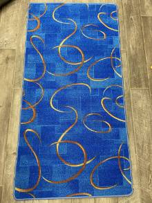 Коврик № 1415,синий,размер 1 на 1,98 метра