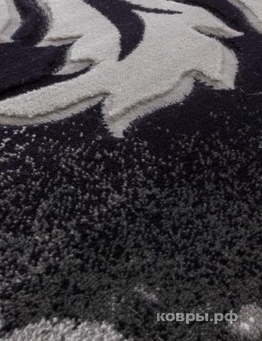 ковер Merinos Mega Carving d272 GRAY Овал — фото 5