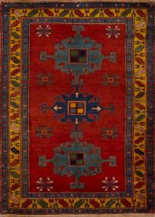 Дагестанский ковер ручной работы Антикварный 1.19x1.69м