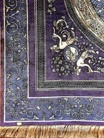 ковер ручной работы Шелковый Китайский ковер ручной работы 1.5x1.55 — фото 3