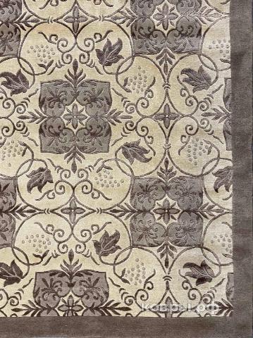 ковер ручной работы Китайский ковер ручной работы из шелка и шерсти 4.57x3.66 — фото 3