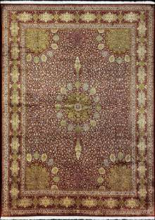 Шелковый Индийский ковер ручной работы Kashmir (Кашмир Ардебир) 2.73x3.7