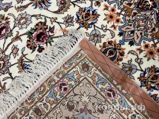 ковер ручной работы Иранский ковер ручной работы из шелка и шерсти Isfahan (Исфахан) 2.45x1.63 — фото 5