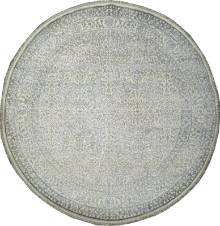 Круглый ковер ручной работы из шелка и шерсти 2.92x2.92 Круглый ковер ручной работы из шелка и шерсти 2.92x2.92