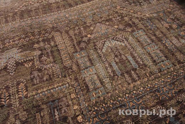 ковер ручной работы Шерстяной Индийский ковер ручной работы 3.78x2.7 — фото 3