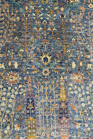 ковер ручной работы Шелковый Афганский ковер ручной работы Waziri (Вазири) 2.97x2.41 — фото 3