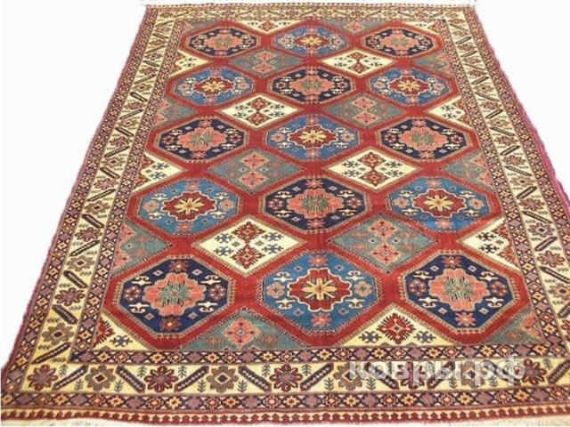 ковер ручной работы Афганский ковер ручной работы Казах 2.11x3.0м — фото 2