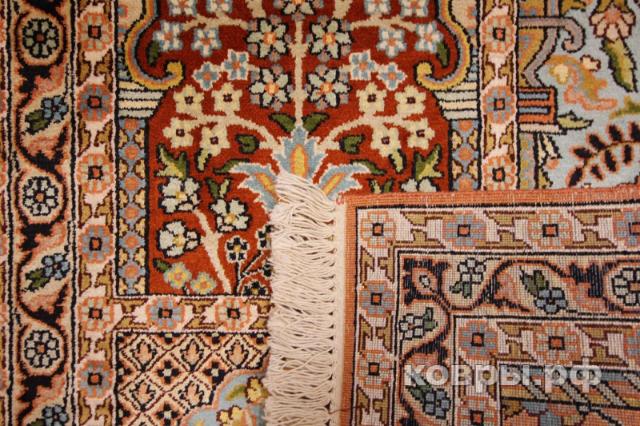 ковер ручной работы Шелковый Индийский ковер ручной работы Kashmir (Кашмир) 1.22x0.75 — фото 3