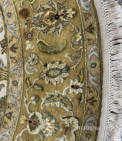 ковер ручной работы Индийский ковер ручной работы из шелка и шерсти 1.84x1.84 — фото 2