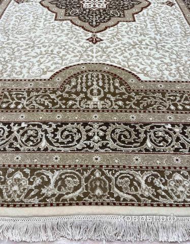 ковер ручной работы Индийский ковер ручной работы из шелка и шерсти Rajkumar (Ражкумар) 2.4x1.69 — фото 2