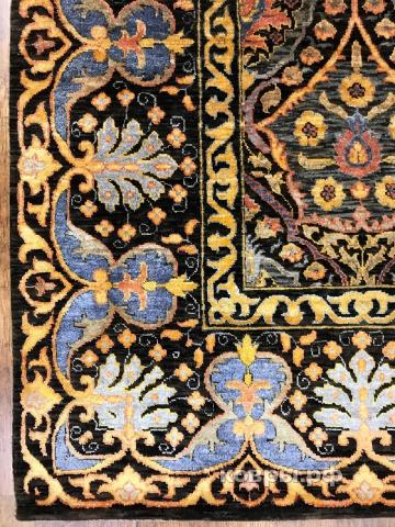 ковер ручной работы Индийский ковер ручной работы из шелка и шерсти Agra (Агра) 3x2.42 — фото 2