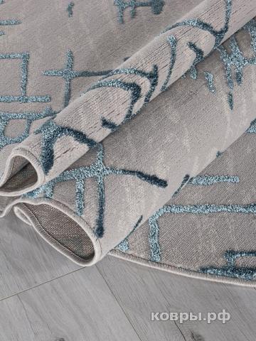 ковер Ковер MERINOS LIMAN F164 GRAY-D.BLUE Овал — фото 3