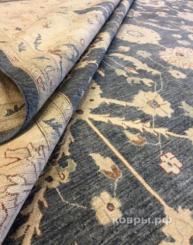 ковер ручной работы Шелковый Афганский ковер ручной работы Сhoubi Ziegler (Чуби зиглер) 6.28x3.9 — фото 2