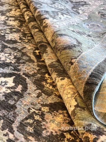 ковер ручной работы Афганский ковер ручной работы из шелка и шерсти Сhoubi Ziegler (Чуби зиглер) 2.82x2.46 — фото 3