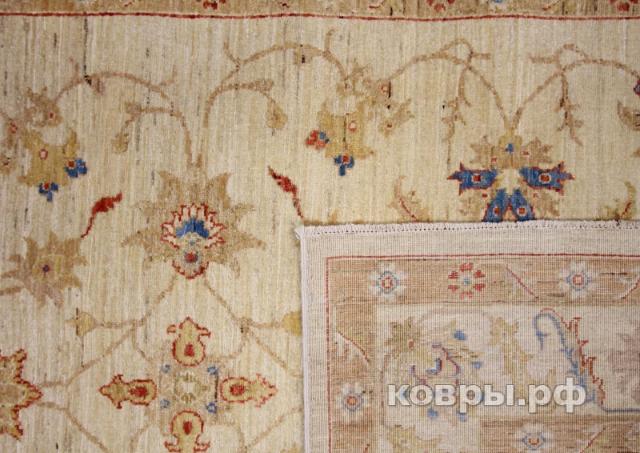 ковер ручной работы Афганский ковер ручной работы из шелка и шерсти Сhoubi Ziegler (Чуби зиглер)2.44x1.64 — фото 3