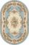 ковер Merinos Valencia Deluxe 4015 l.blue-brown овал