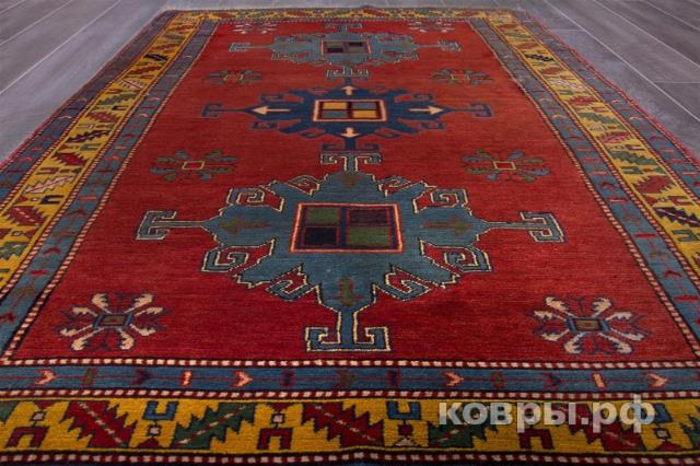 ковер ручной работы Дагестанский ковер ручной работы Антикварный 1.19x1.69м — фото 2