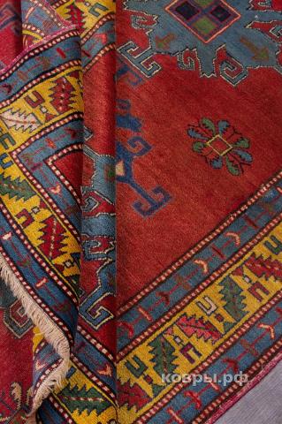 ковер ручной работы Дагестанский ковер ручной работы Антикварный 1.19x1.69м — фото 7