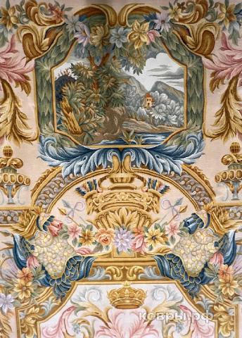 ковер ручной работы Китайский ковер ручной работы из шелка и шерсти 5.8x3.8 — фото 9