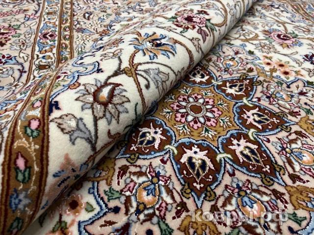 ковер ручной работы Иранский ковер ручной работы из шелка и шерсти Isfahan (Исфахан) 2.45x1.63 — фото 6