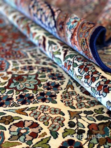 ковер ручной работы Шелковый Индийский ковер ручной работы Kashmir (Кашмир) 3.03x4.45 — фото 4