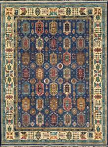 Шелковый Афганский ковер ручной работы Waziri (Вазири) 3.39x2.59 Шелковый Афганский ковер ручной работы Waziri (Вазири) 3.39x2.59