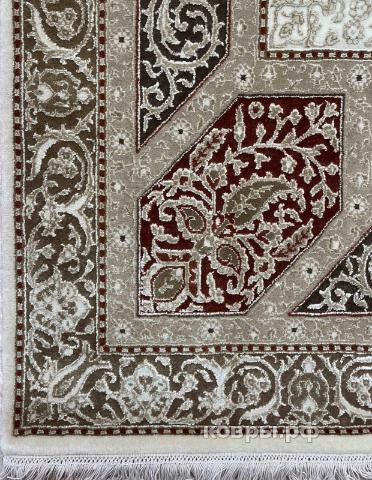 ковер ручной работы Индийский ковер ручной работы из шелка и шерсти Rajkumar (Ражкумар) 2.4x1.69 — фото 3