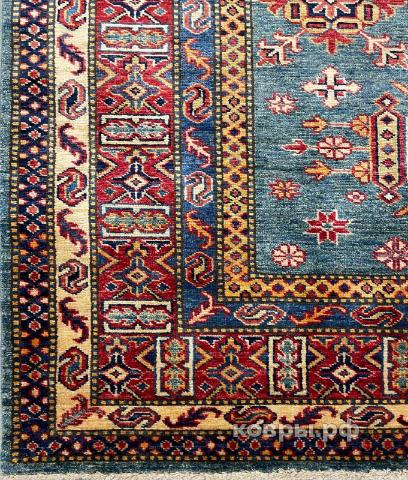 ковер ручной работы Шелковый Афганский ковер ручной работы Kazakh (Казах) 2.13x1.51 — фото 2