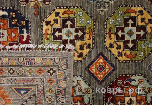 ковер ручной работы Шелковый Афганский ковер ручной работы Sultani (Султани) 3.62x2.71 — фото 3